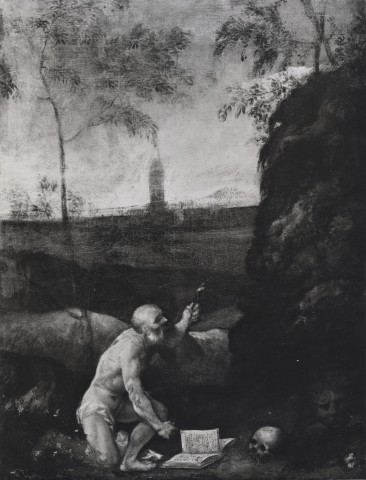 A. C. Cooper — Pitati Bonifacio de' - sec. XVI - San Girolamo penitente nel deserto — insieme